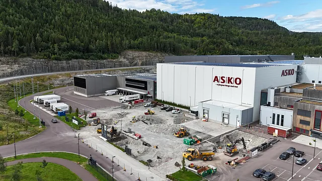 Dronebilde tatt over ASKO